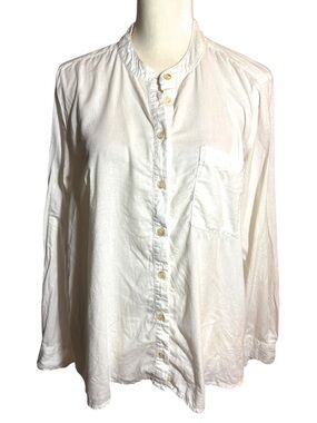 Pilcro and the Letterpress Anthropologie Cotton Longsleeve Button Top Sz Small